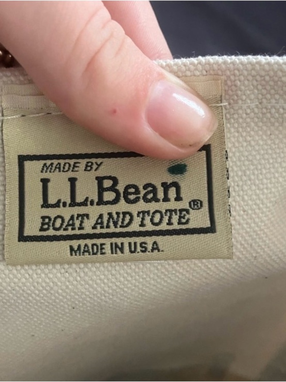 Navy Boat and Tote L.L. Bean - Picture 4 of 4
